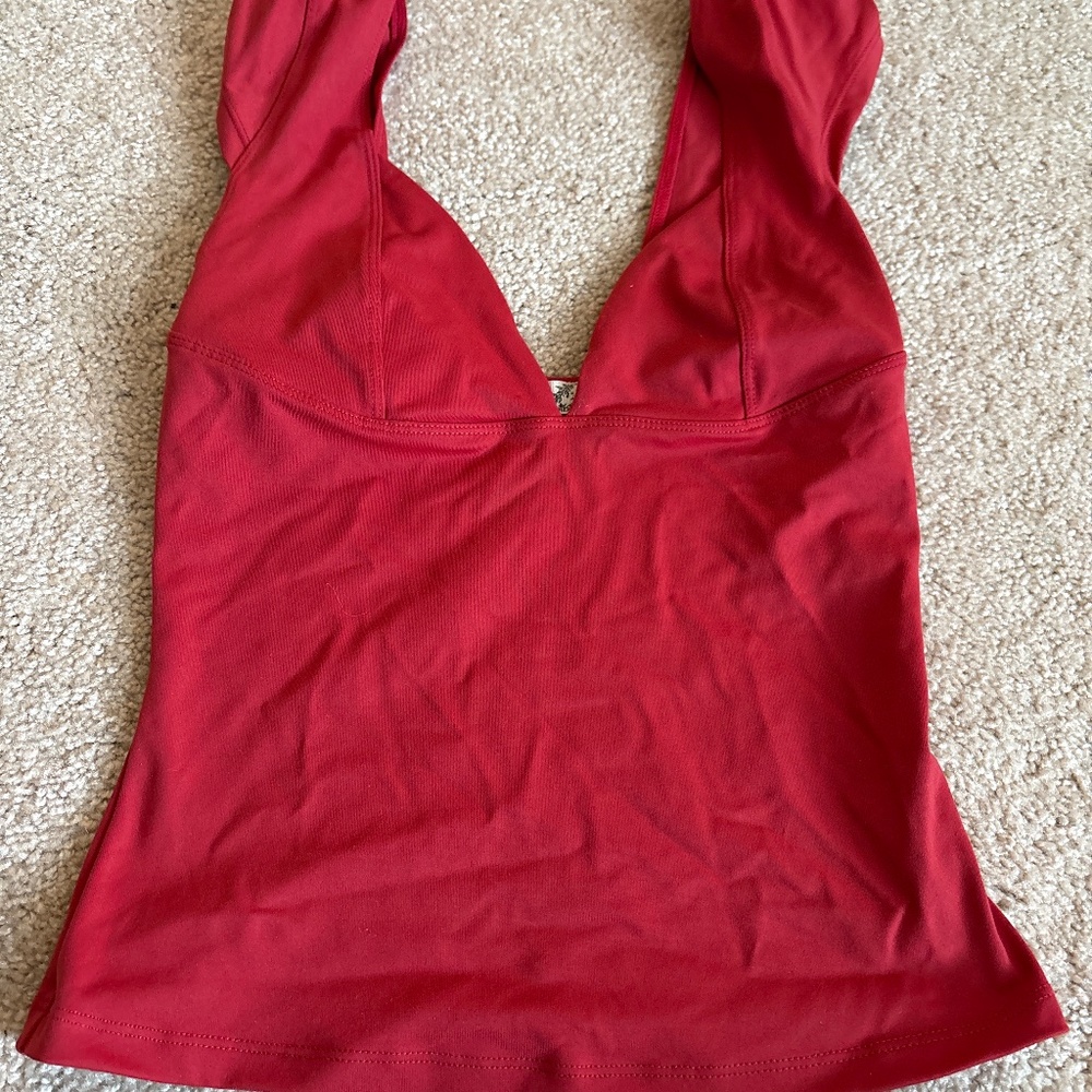 Free People Duo Corset Plunge Top